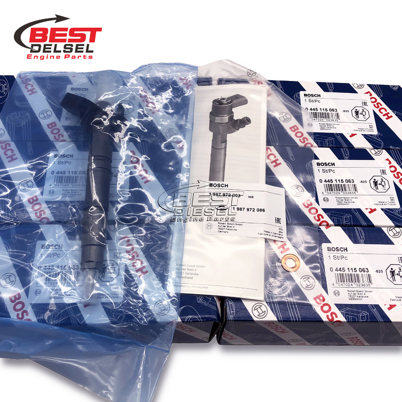 Genuine Injector 0445115027 0445115063 0445115064 A6420701387 Brand New Common Rail Injector for Mercedes Common Rail Injecto